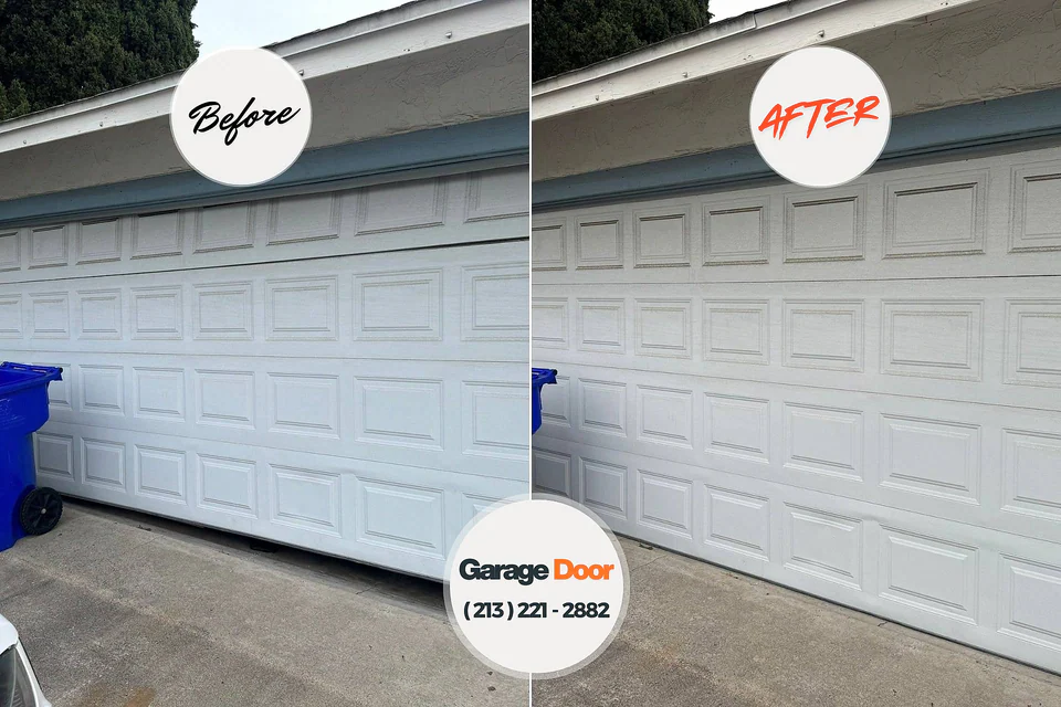 Before and after: garage door repair Fort Washakie, WY